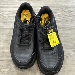 Treadsafe Men's Black Leather EnduroPro Slip Resistant Work Shoes Size 7.5